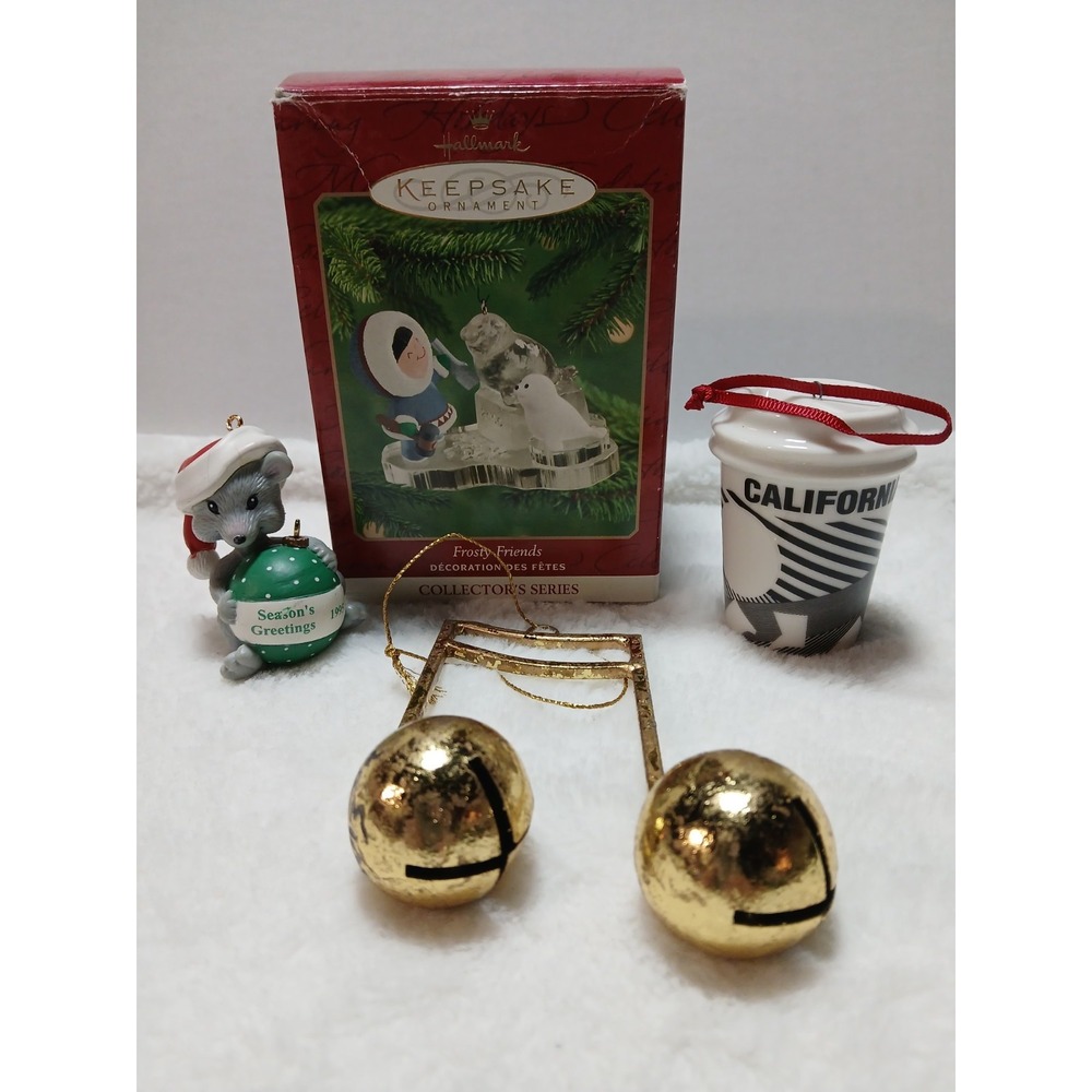 Starbucks Christmas 2015 Ca. Tumbler & Christmas‎ Mouse ++ Random Ornament Lot